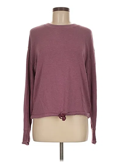 Pre-owned Athleta Pullover Sweater In Burgundy
