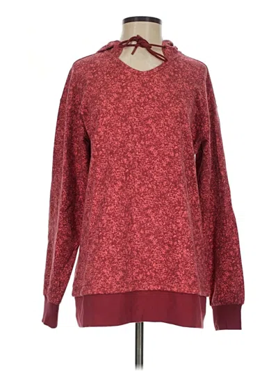 Pre-owned Athleta Pullover Sweater In Burgundy