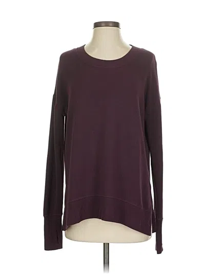 Pre-owned Athleta Pullover Sweater In Burgundy