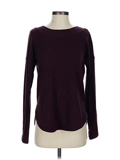 Pre-owned Athleta Pullover Sweater In Burgundy