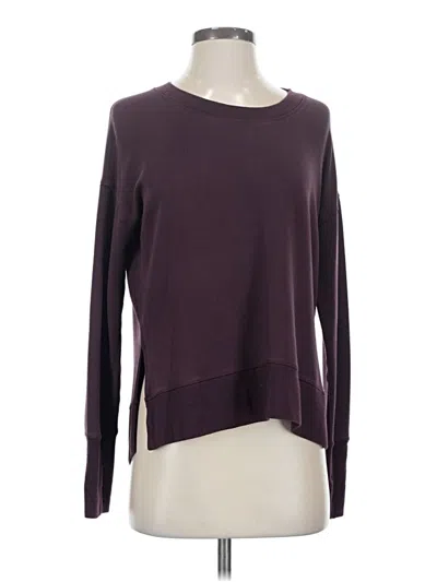 Pre-owned Athleta Pullover Sweater In Burgundy