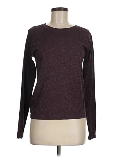 Pre-owned Athleta Pullover Sweater In Burgundy