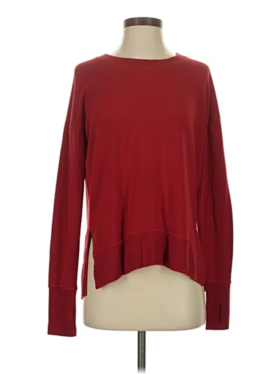 Pre-owned Athleta Pullover Sweater In Burgundy