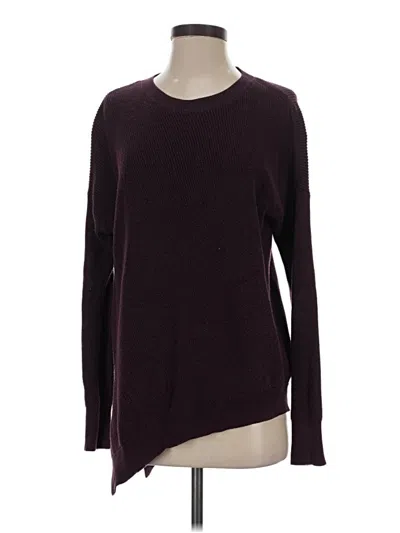 Pre-owned Athleta Pullover Sweater In Burgundy