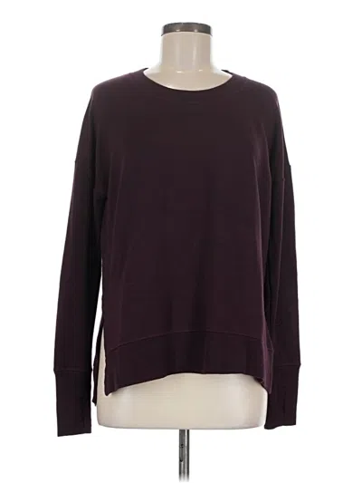 Pre-owned Athleta Pullover Sweater In Burgundy