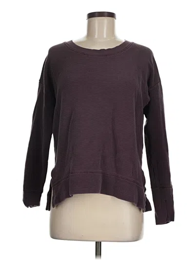 Pre-owned Athleta Pullover Sweater In Burgundy
