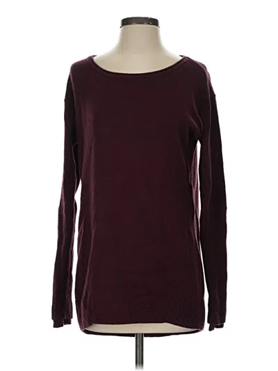 Pre-owned Athleta Pullover Sweater In Burgundy