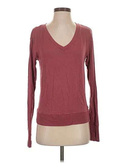 Pre-owned Athleta Pullover Sweater In Burgundy