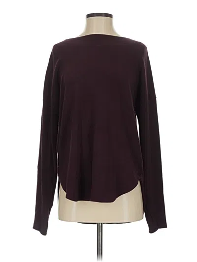 Pre-owned Athleta Pullover Sweater In Burgundy