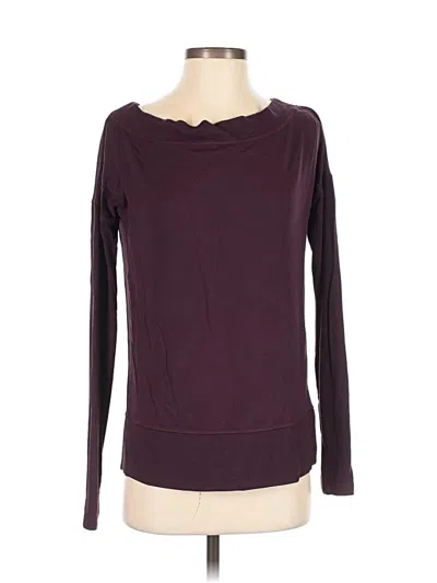 Pre-owned Athleta Pullover Sweater In Burgundy