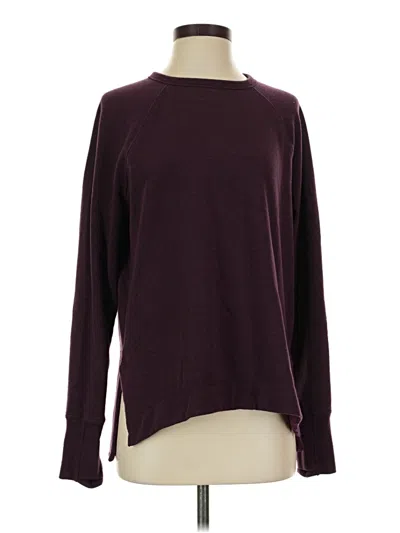 Pre-owned Athleta Pullover Sweater In Burgundy