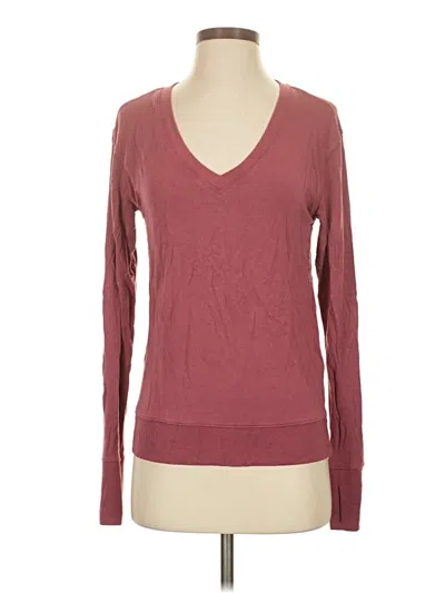 Pre-owned Athleta Pullover Sweater In Burgundy