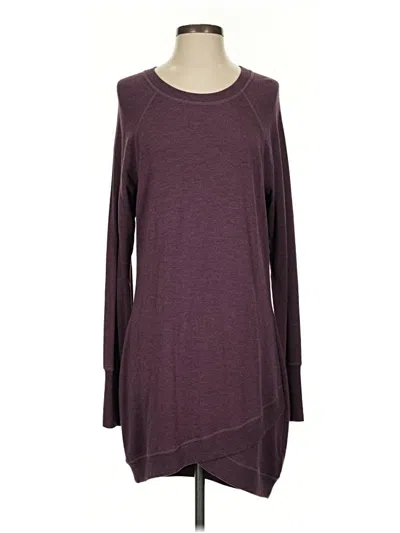 Pre-owned Athleta Pullover Sweater In Burgundy