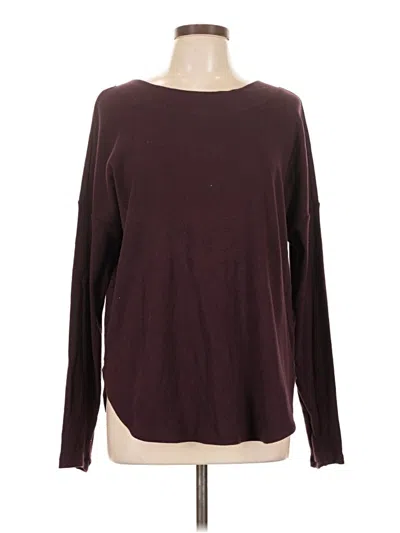 Pre-owned Athleta Pullover Sweater In Burgundy