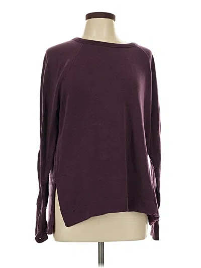 Pre-owned Athleta Pullover Sweater In Burgundy
