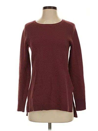 Pre-owned Athleta Pullover Sweater In Burgundy
