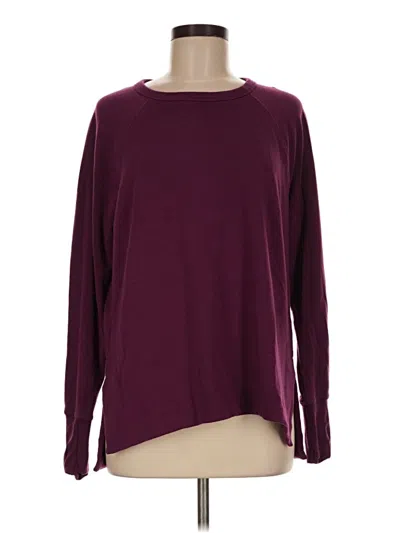 Pre-owned Athleta Pullover Sweater In Burgundy