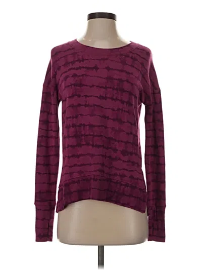Pre-owned Athleta Pullover Sweater In Burgundy