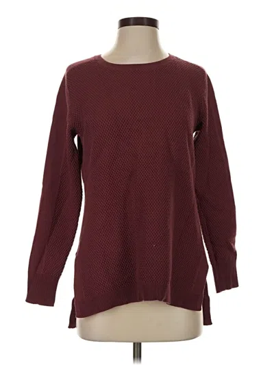 Pre-owned Athleta Pullover Sweater In Burgundy
