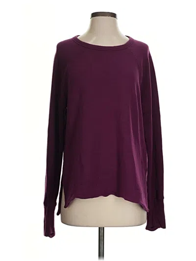 Pre-owned Athleta Pullover Sweater In Burgundy