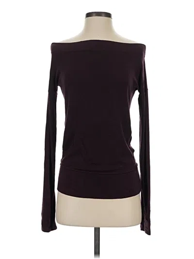 Pre-owned Athleta Pullover Sweater In Burgundy