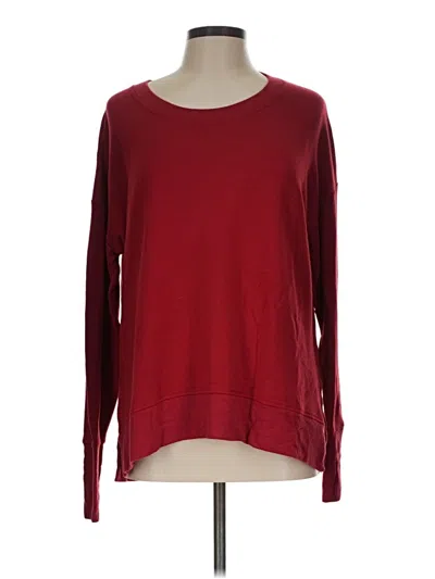 Pre-owned Athleta Pullover Sweater In Burgundy