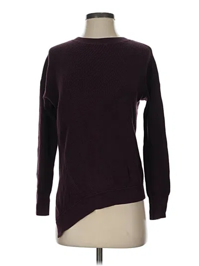 Pre-owned Athleta Pullover Sweater In Burgundy