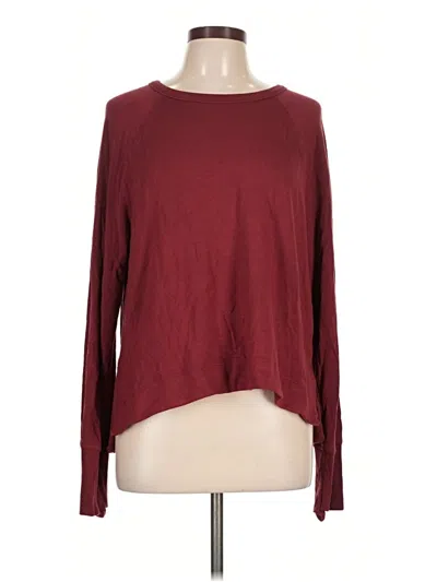Pre-owned Athleta Pullover Sweater In Burgundy