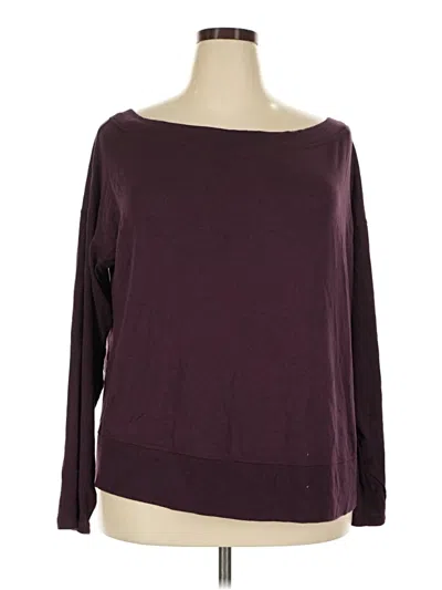 Pre-owned Athleta Pullover Sweater In Burgundy