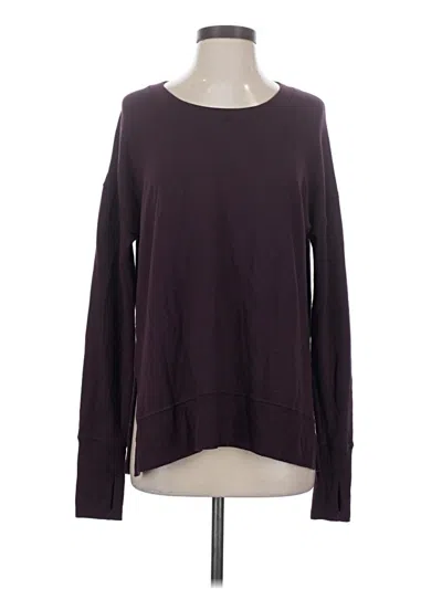 Pre-owned Athleta Pullover Sweater In Burgundy