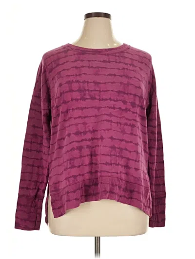 Pre-owned Athleta Pullover Sweater In Burgundy
