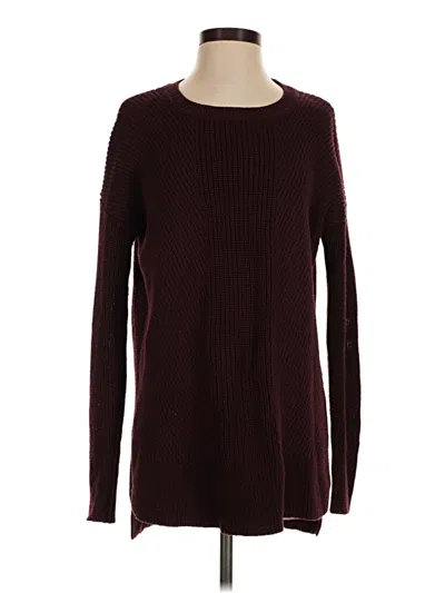 Pre-owned Athleta Pullover Sweater In Burgundy