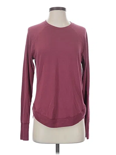 Pre-owned Athleta Pullover Sweater In Burgundy