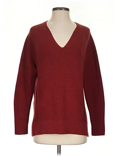 Pre-owned Athleta Pullover Sweater In Burgundy