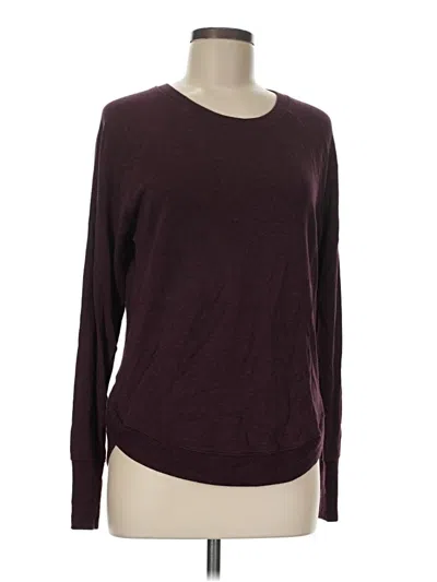 Pre-owned Athleta Pullover Sweater In Burgundy