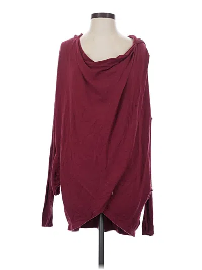 Pre-owned Athleta Pullover Sweater In Burgundy