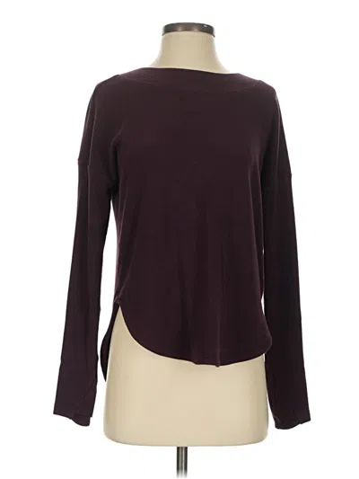 Pre-owned Athleta Pullover Sweater In Burgundy