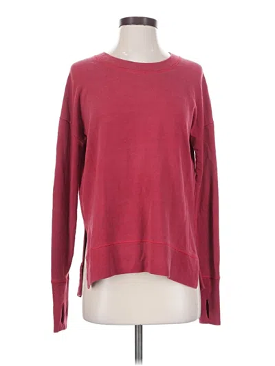 Pre-owned Athleta Pullover Sweater In Burgundy