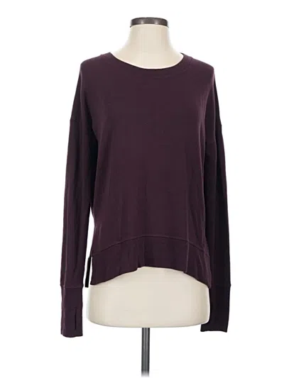 Pre-owned Athleta Pullover Sweater In Burgundy