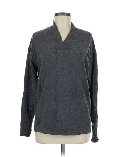 Pre-owned Athleta Pullover Sweater In Gray