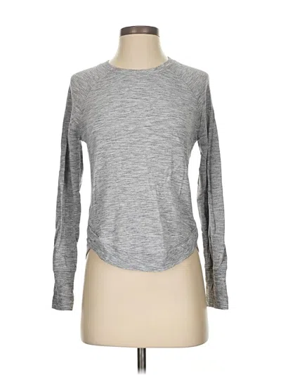 Pre-owned Athleta Pullover Sweater In Gray