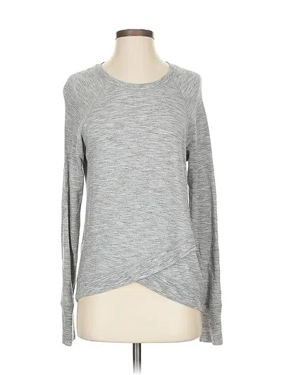 Pre-owned Athleta Pullover Sweater In Gray