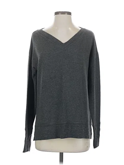 Pre-owned Athleta Pullover Sweater In Gray