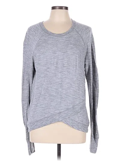 Pre-owned Athleta Pullover Sweater In Gray