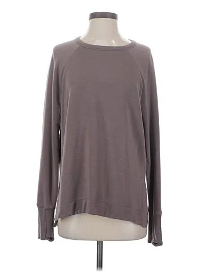 Pre-owned Athleta Pullover Sweater In Gray