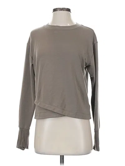 Pre-owned Athleta Pullover Sweater In Gray