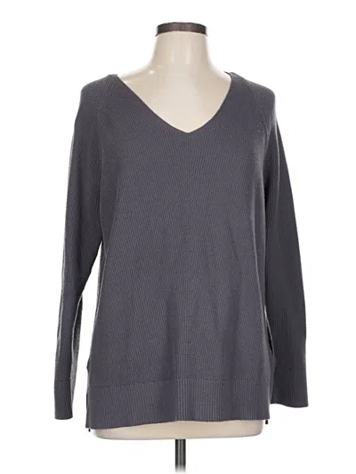 Pre-owned Athleta Pullover Sweater In Gray