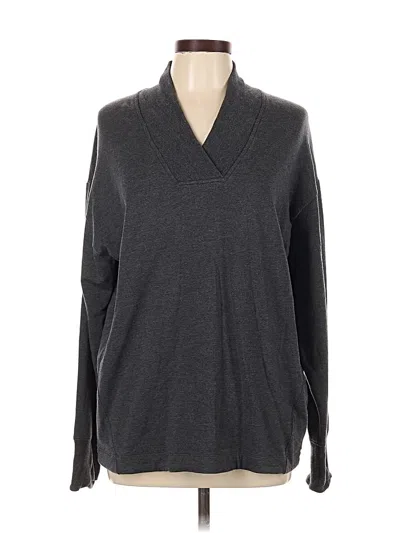 Pre-owned Athleta Pullover Sweater In Gray