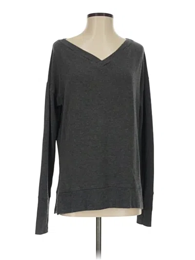 Pre-owned Athleta Pullover Sweater In Gray