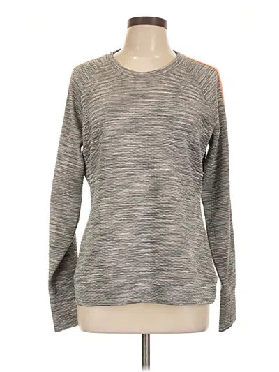 Pre-owned Athleta Pullover Sweater In Gray